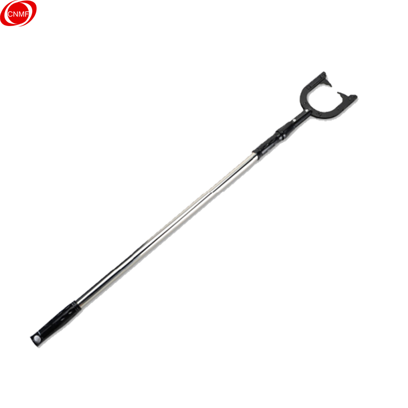 谋福 9916 可伸缩不锈钢脚叉防暴钢叉防暴抓捕器颈叉 校园保安户外