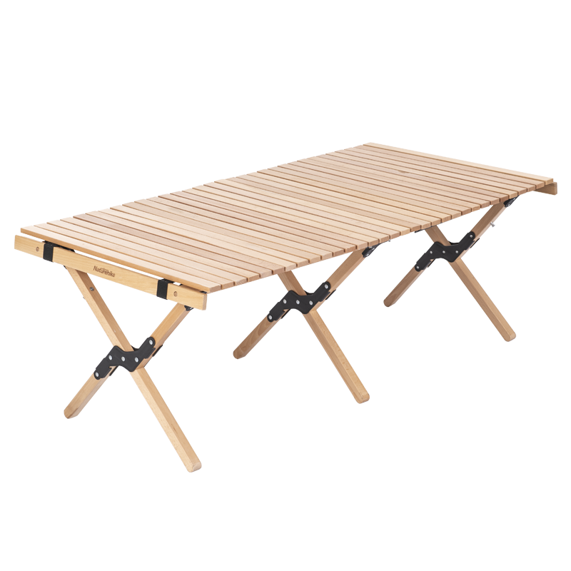 NatureHike挪客星简户外蛋卷桌大号/黑胡桃色122*60*43cm