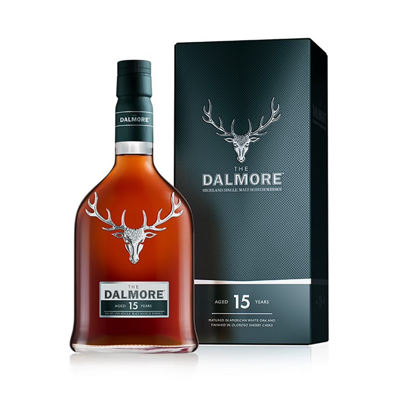 大摩（DALMORE）15年 苏格兰单一麦芽威士忌原瓶进口洋酒 700ml 1号会员店