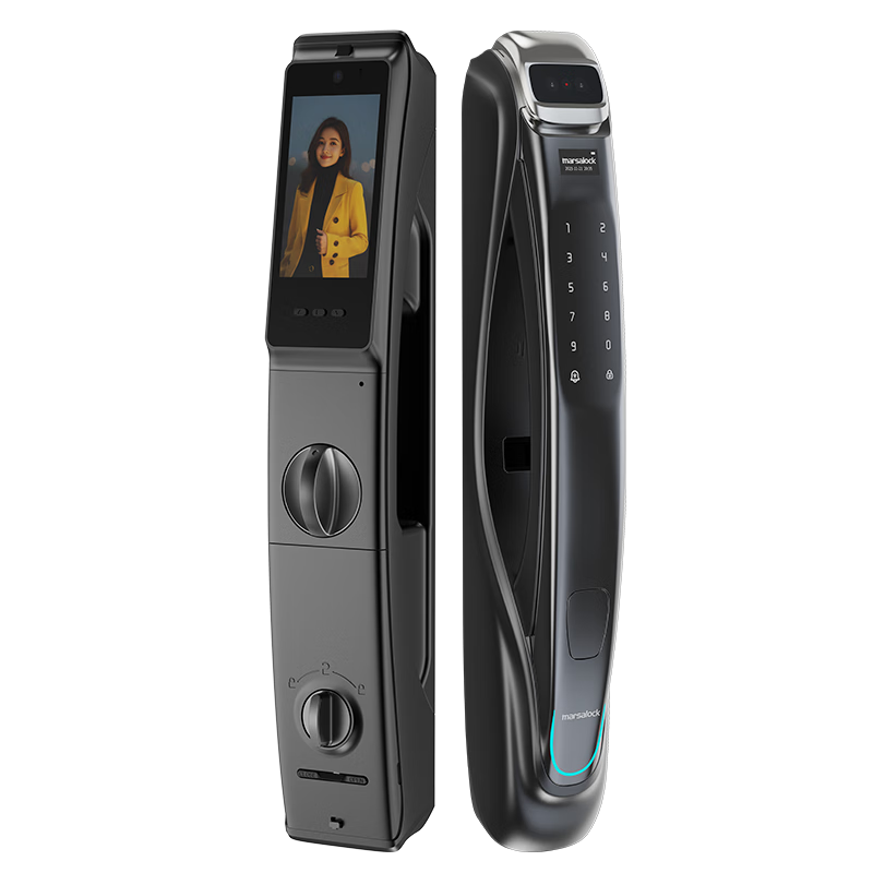 marsalock玛莎洛克家用智能门锁全自动3D人脸识别密码锁防盗入户门智能锁 帕拉梅Max三摄降噪机械锁体