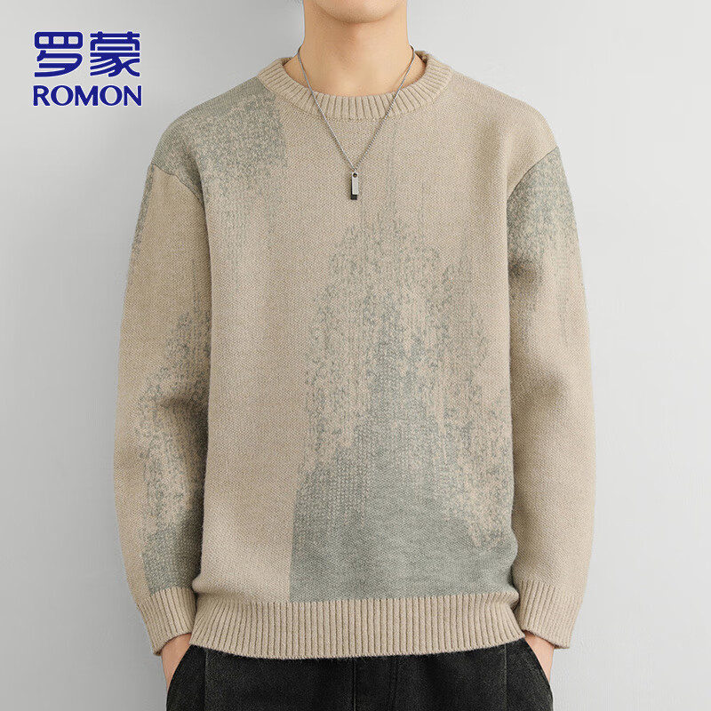 ���ɣ�ROMON��ë����ʿ�ﶬ����ů��֯���д������������ë�������� ��ɫ XL 