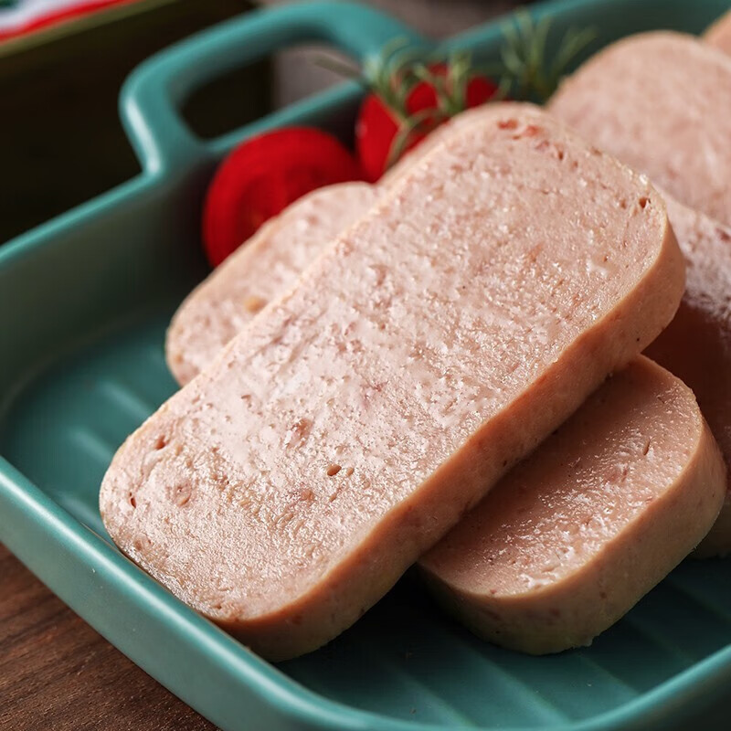 梅林（MALING）午餐肉罐头猪肉午餐肉儿童午餐肉开罐即食早餐熟食下饭菜方便速食 可口198g*3罐