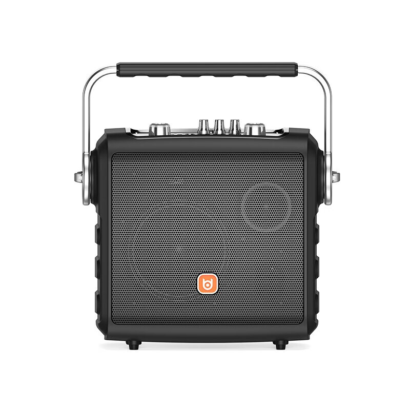 贝德手提广场舞音响户外K歌网红直播移动便携式蓝牙音箱大功率低音炮家用唱歌扩音播放器带话筒 BD-H0887C【黑+8寸+单调频麦】