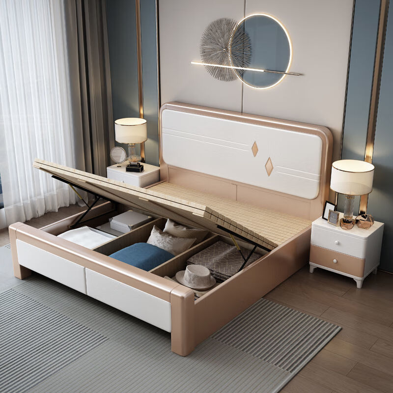 木印时光(mu yin time)新中式实木床现代简约大床1.