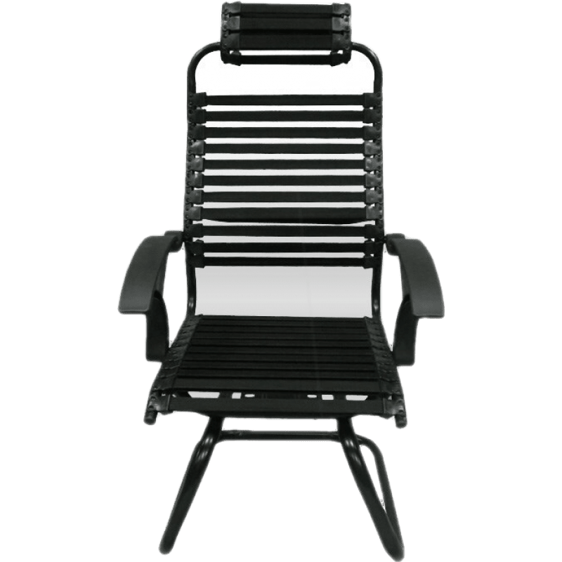 煕沐瞳  弹力绳椅子皮筋松紧带弹性麻将办公电脑椅健康椅家用透气橡皮筋条 带头枕黑色t 钢制脚  固定扶手