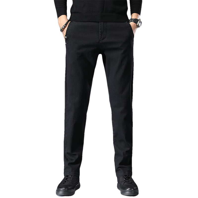 花花公子休闲裤男2022秋冬季裤子男士商务潮流修身直筒男装男裤西长裤价格历史及评测