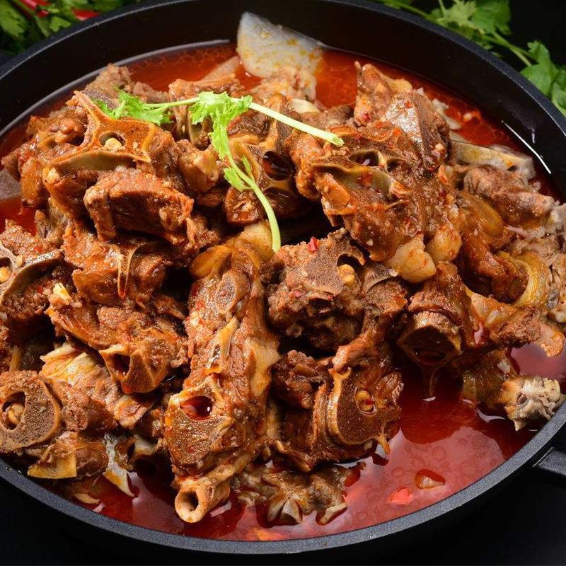1200g*盒 老北京清真即食半成品 下酒菜 红焖羊蝎子火锅带料汤肉1200g