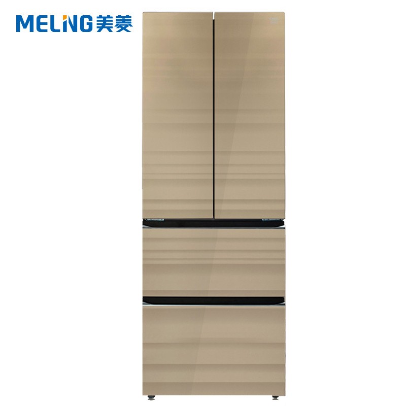 美菱(MELING)368升 M鲜生 法式多门冰箱 水分子保鲜技术 米雅金棕 超薄冰箱 BCD-368WUPBA