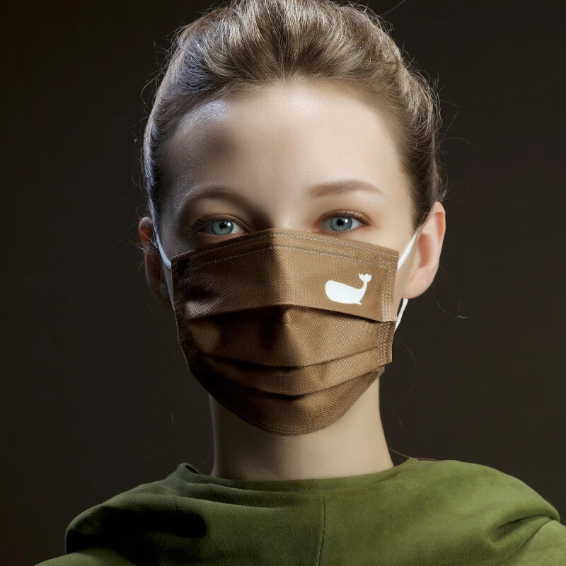 一次性防护口罩印花莫兰迪时尚女95%细菌过滤率高颜值巨好看口罩