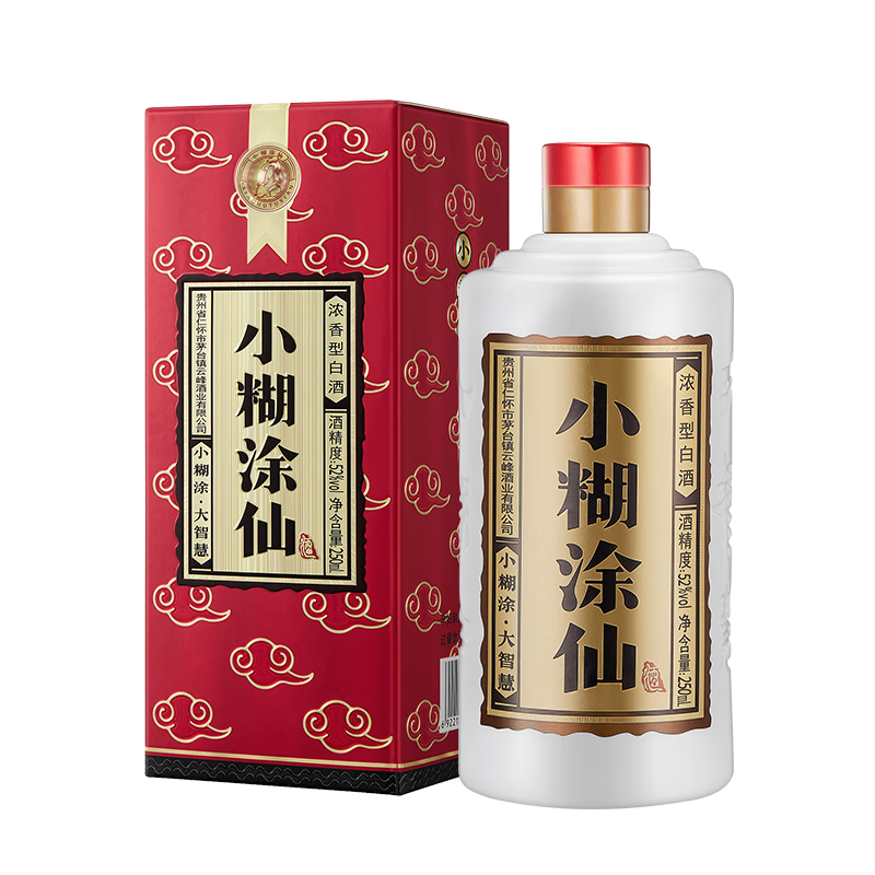 小糊涂仙（普仙）浓香型白酒 52度 250ml 单瓶装