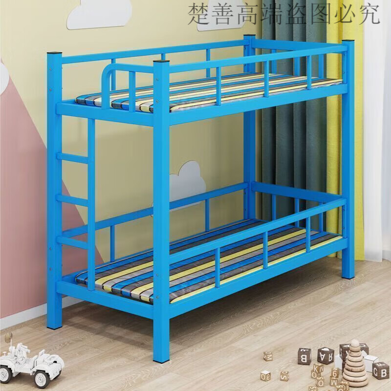 楚善午托班小餐桌午休床上下铺铁床高低床双层床架子床幼儿园儿童床