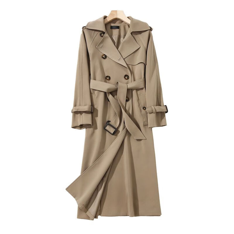 锦结思风衣外套女中长款2024春季新款lisa同款年春秋季小个子流行chic