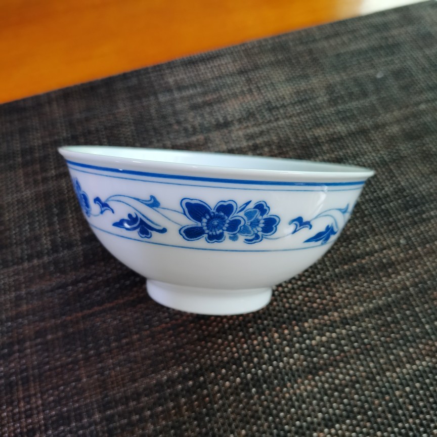 醴陵瓷器 醴陵釉下彩双凤5寸饭碗老瓷器高温瓷 强化瓷一级品5个起sn
