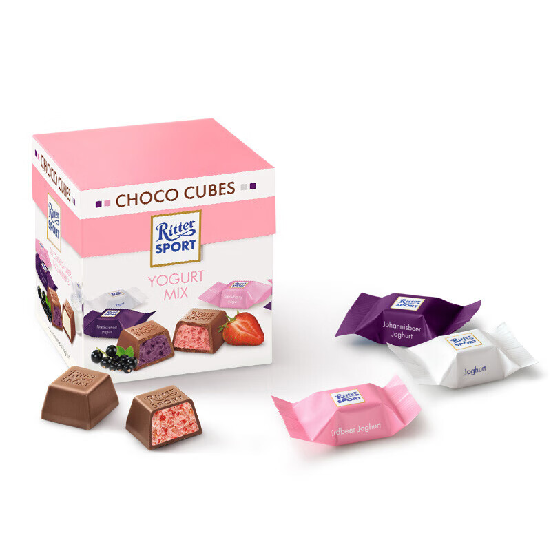 瑞特滋ritter sport 酸奶夹心口味巧克力礼盒 176g