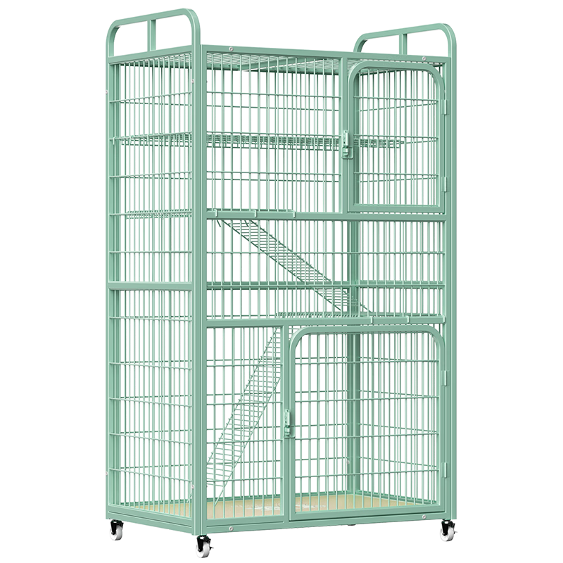 喵先生猫笼 别墅猫笼子超大号带厕所一体宠物猫窝家用猫屋猫舍猫咪笼子 90*55*155cm升级无托盘带猫砂垫