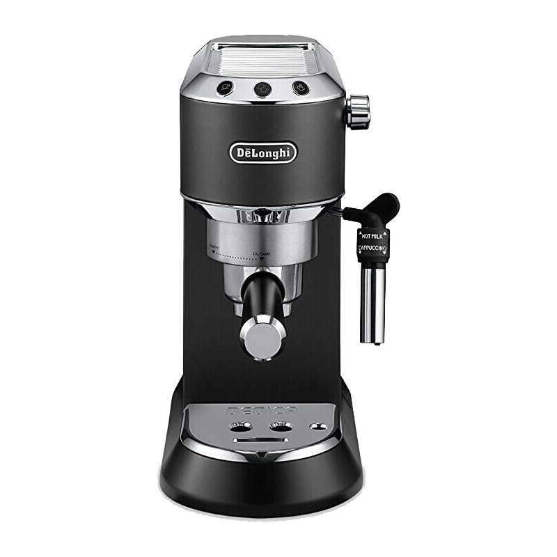 德龙（Delonghi）半自动咖啡机 家用 商用 办公室 泵压式 EC680升级款意式浓缩 奶泡机 EC685黑色（店保2年）