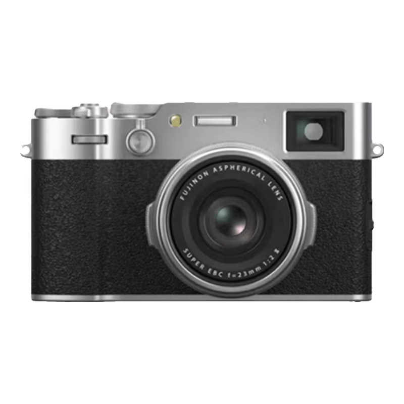 富士（FUJIFILM）X100VI/X100V 数码相机 4020万像素 6档五轴防抖人文扫街复古相机 X100VI(雅致银)+原装Xf23 F2镜头 官方标配