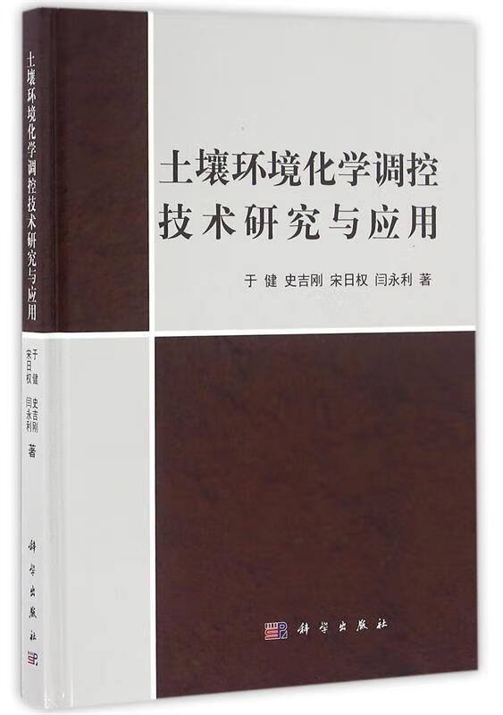 《正版 土壤环境化学调控技术研究与应用 于健,史吉刚,宋日权,闫