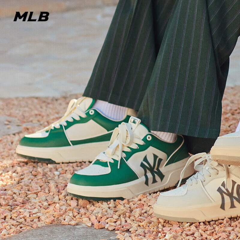 美职棒（MLB）官方男女同款学长鞋 23年新款运动鞋子拼色低帮板鞋 3ASXCLB3N 纽约洋基队/绿色/拍大半码 36.5/230怎么看?