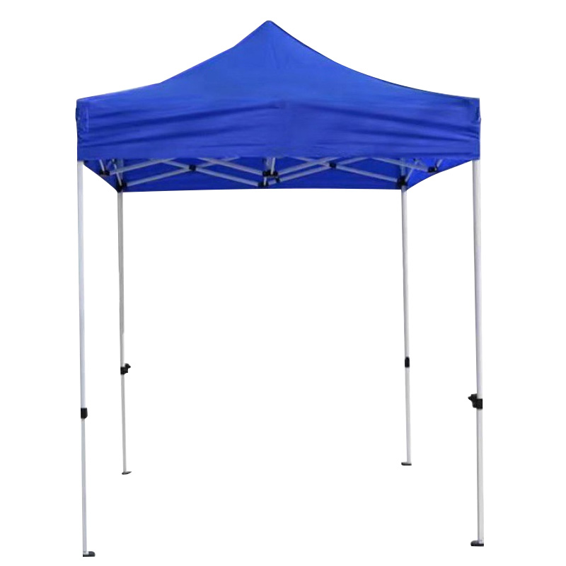 者也 户外遮阳篷临时检查帐篷四脚伸缩折叠雨棚 蓝色2*2m四角防雨帐篷