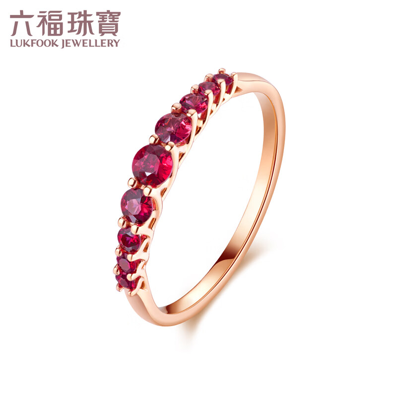 六福珠宝  18K金红宝石戒指闭口戒送礼 定价 G22DSKR0003R 13号-红宝石共43分/1.66克使用感如何?