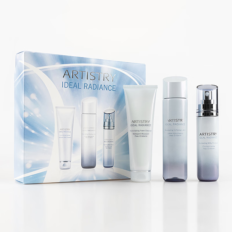 雅姿 雅姿护肤化妆品系列套装臻透焕白乳霜套装(洁面乳125ml爽肤水200