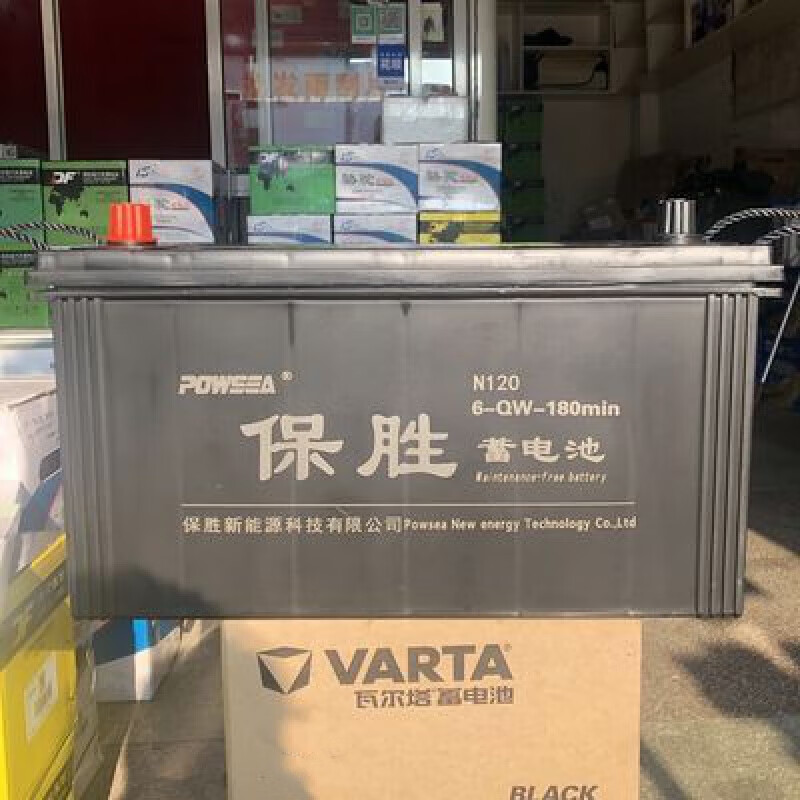 宅趣(zaiqu)保胜原厂蓄电池12v120ah免维护电瓶汽车工程车农用车拖拉