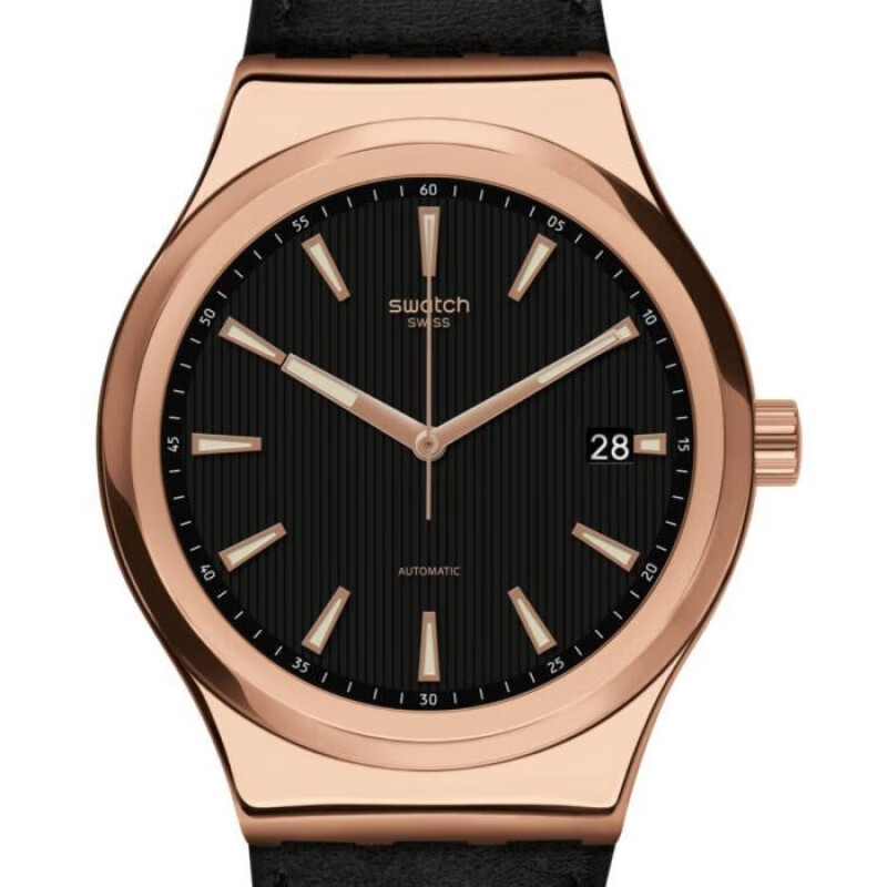 斯沃琪(swatch)瑞士自动机械表 42mm 生日节日礼物 防磁品质 轻奢手表