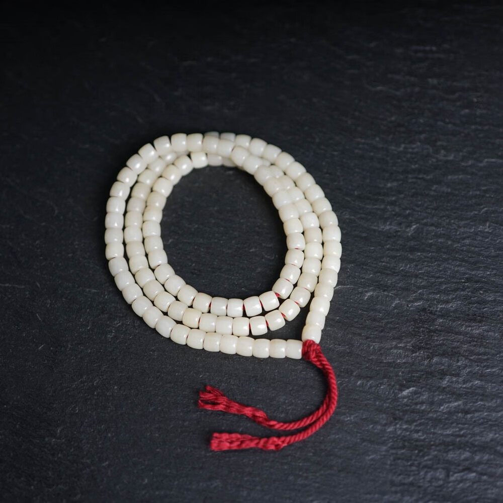 石俞记牦牛骨西藏藏式项链佛珠念珠手串藏民修行使用配饰饰品108颗