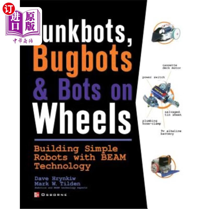 海外直订junkbots, bugbots, and bots on wheels: building simple