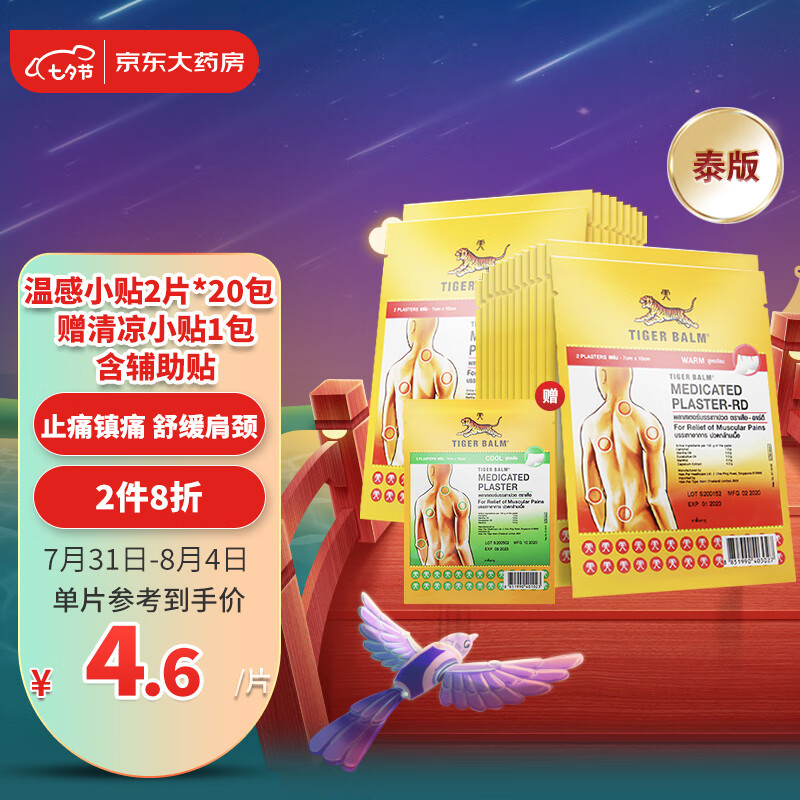 海外风湿骨外伤用药价格走势，推荐虎标品牌泰国镇痛药布贴膏！
