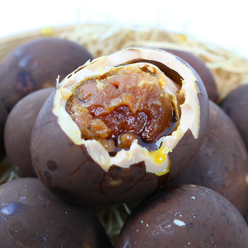 【庄河扶贫馆】大连庄河特产岛蛋王烤鸭蛋咸鸭蛋泥腌熟鸭蛋流油沙真空