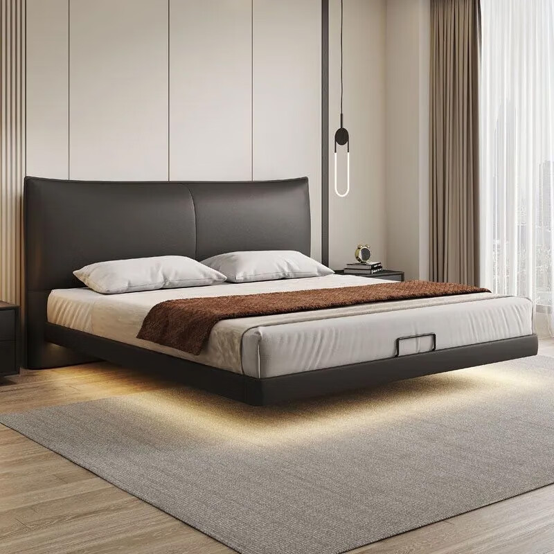 8x2米床主卧大床香奈儿1.5x2米皮艺床【备用】 头层牛皮单床 1.5m*2.