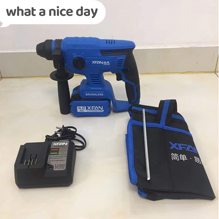 惠利得小凡充电式电锤5401-2无刷锂电电锤裸机多功能轻型无线电锤电镐