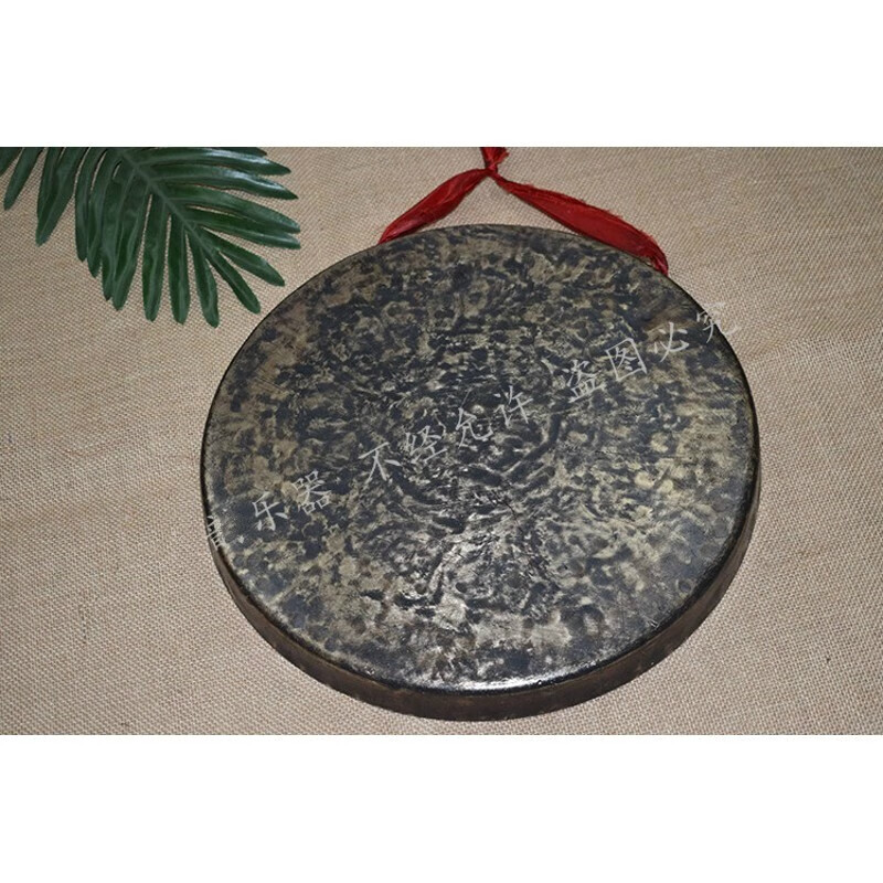 yama jia老式青铜旧锣黑锣手工高边开道锣30 33 36 40 45 50平面锣