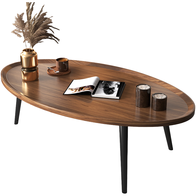 UCU 茶几小桌子迷你沙发边柜客厅小户型小圆桌简约边几北欧角几小茶几 【黑大理石纹】60*60*48cm