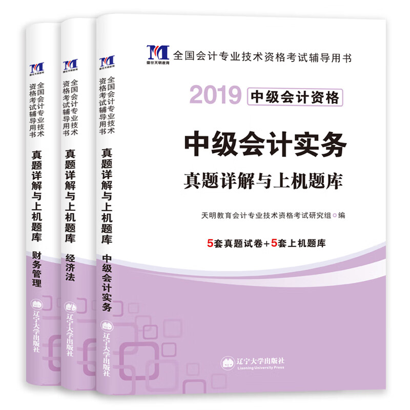 备考2020中级会计职称考试2019试卷：经济法+财务管理+备考2020中级会计实务（套装共3册）