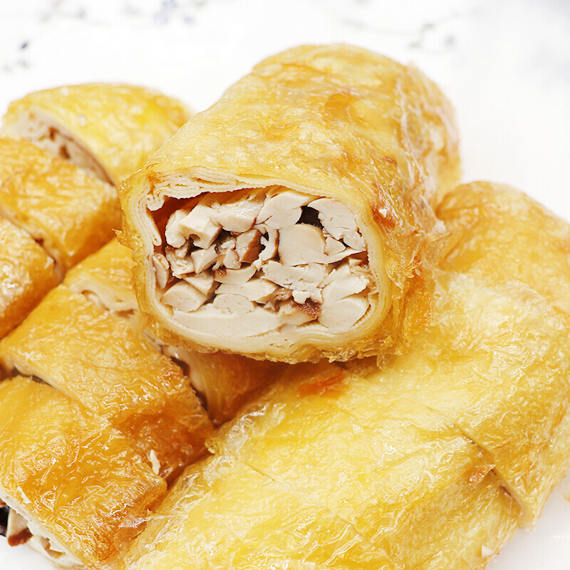 宁波特色私房菜风味小吃素大肠外脆里嫩素食真空包装