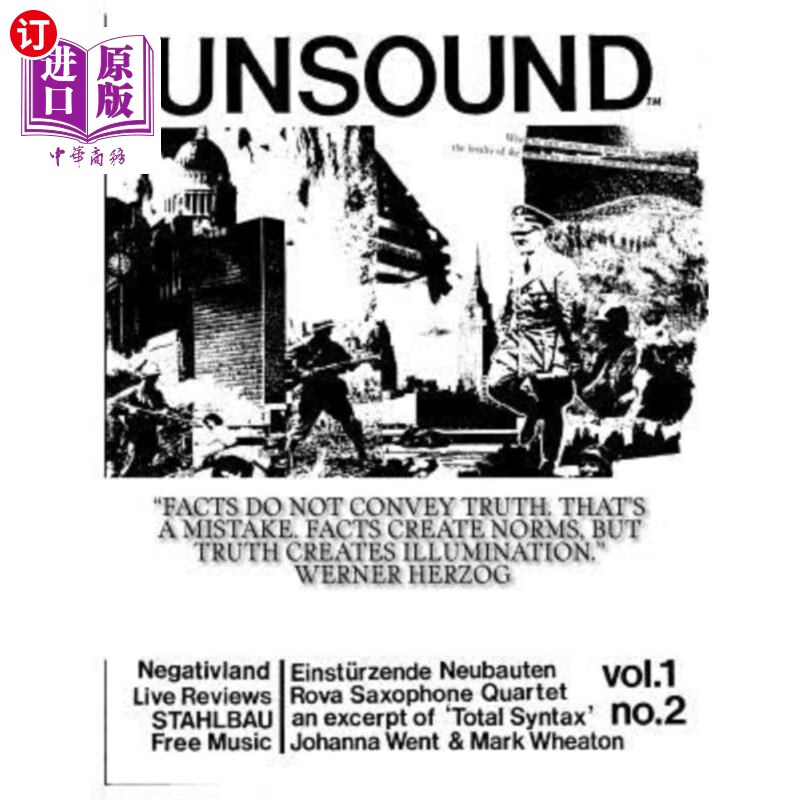 海外直订unsound, volume 1, #2 不健全,1号,2号