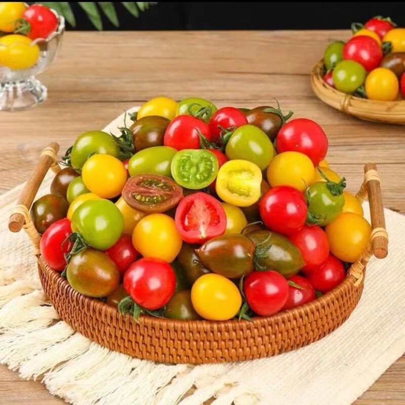 果陵水小番茄整箱3斤泡沫箱装新鲜水果 彩色小番茄随机三种混搭五斤装