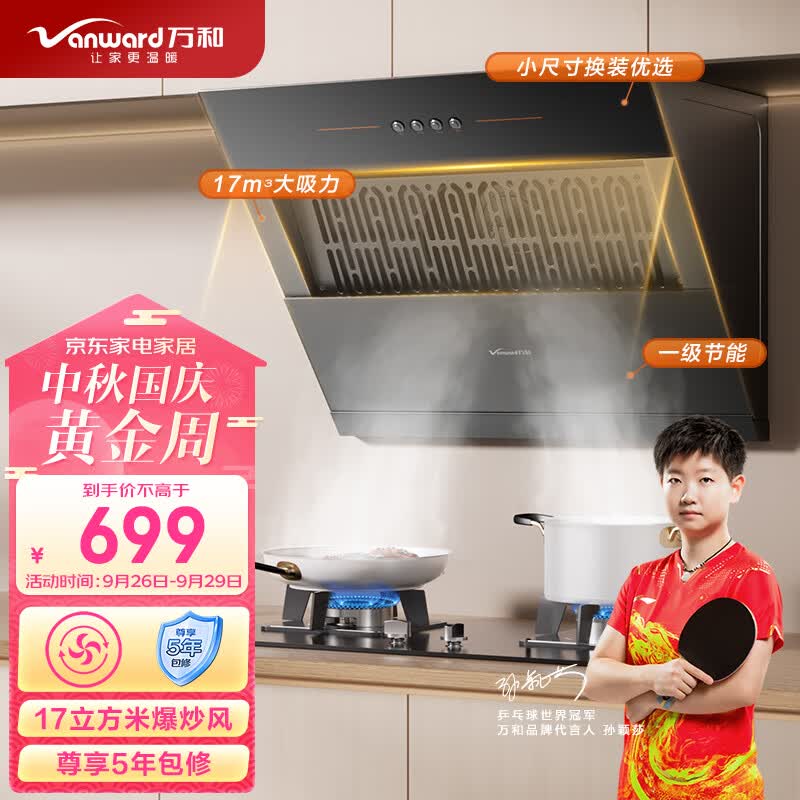 万和（Vanward）侧吸式家用抽油烟机 单烟机 小尺寸大吸力 小户型老式厨房脱排钢化玻璃油烟机  CXW-260-J320A属于什么档次？