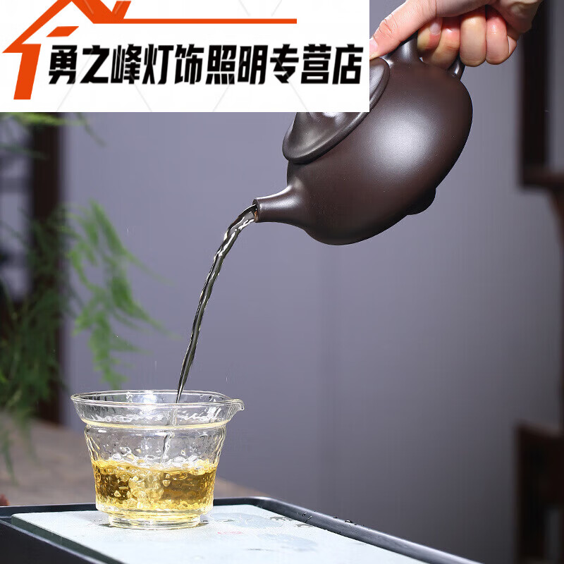 宜兴紫砂壶原矿紫泥大石瓢壶泡茶壶500ml500ml 500ml