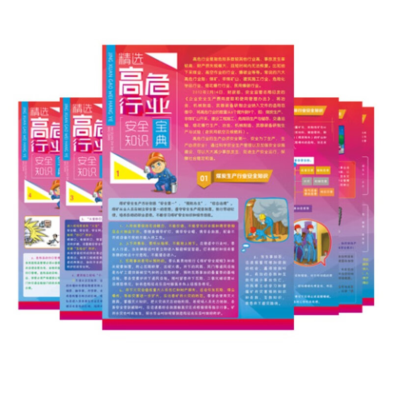 精选高危行业安全知识宝典宣教挂图6张