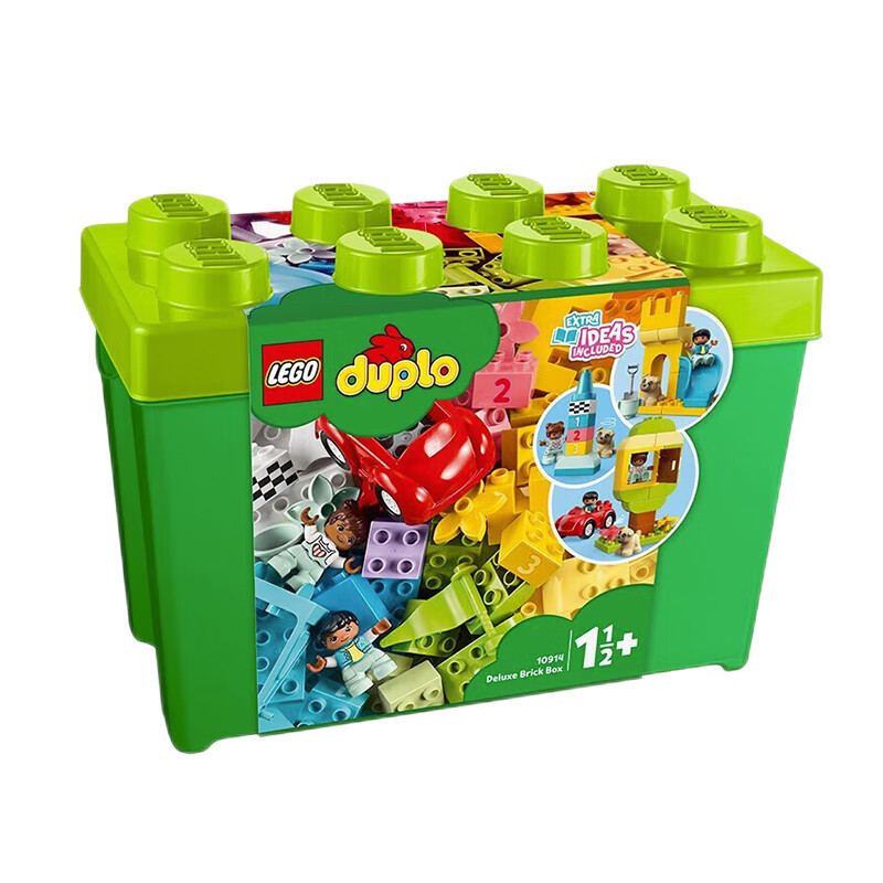 乐高（LEGO）得宝男女孩创意拼搭积木大颗粒2-5岁玩具儿童生日礼物 10914 得宝豪华缤纷桶