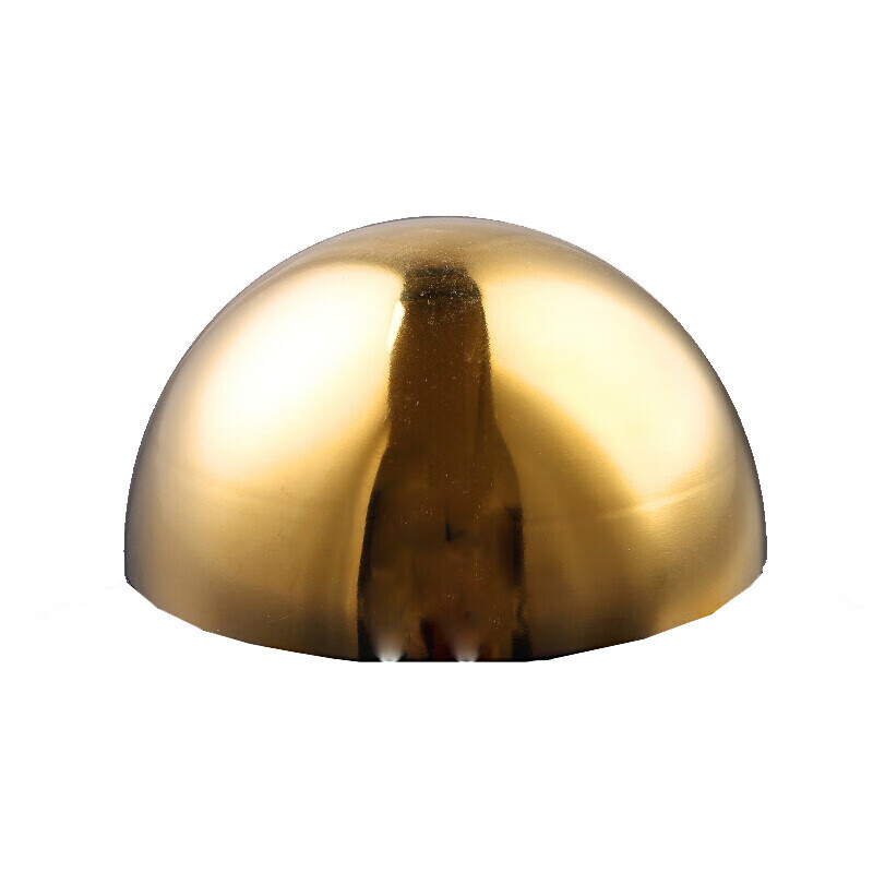 遄运304#不锈钢钛金色半圆球 金属空心半圆球装饰半球封头亮光 19mm