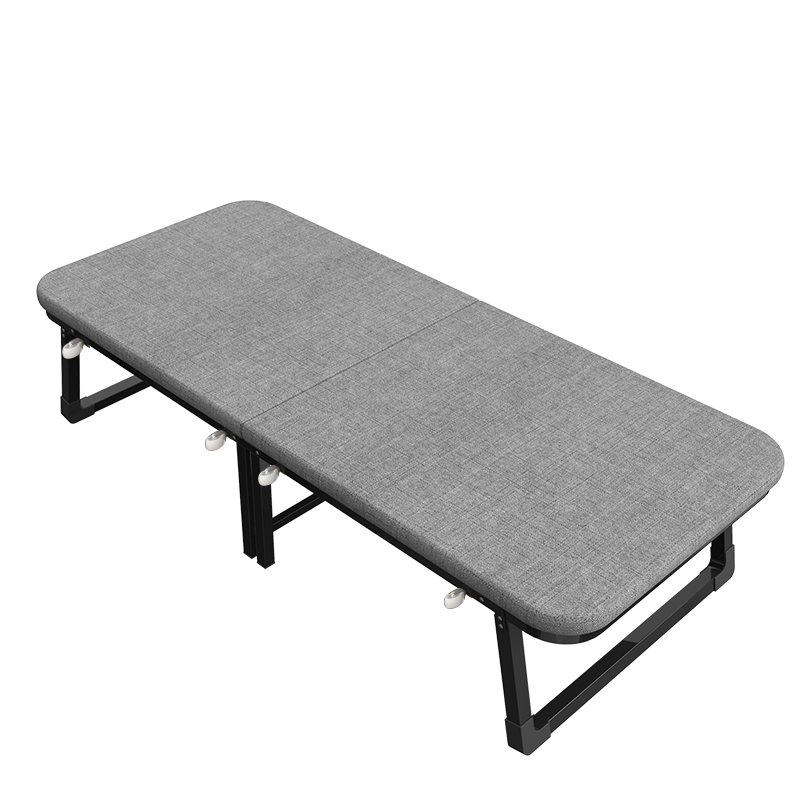 南极人折叠床办公室午休单人床午睡神器便携对折床海绵床简易结实硬板床医院陪护床  绅士灰60cm宽