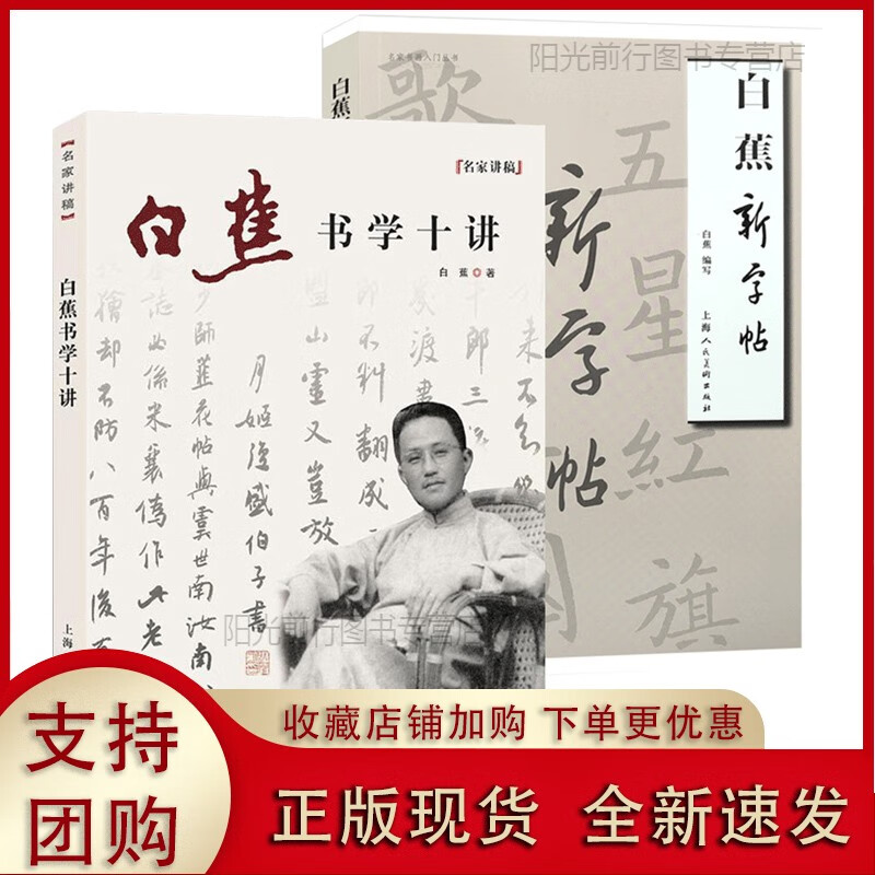 正版[现货k]白蕉书法十讲 白蕉新字帖全2册楷书行书草书图例临摹正楷