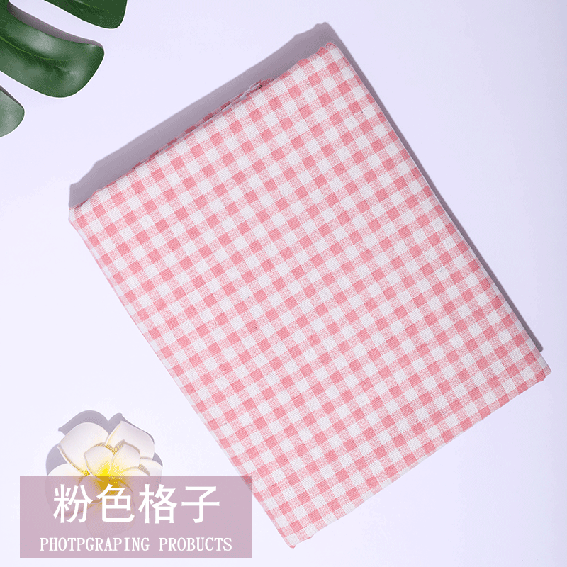 嘉枝鹿桌布布艺棉麻小清新长方形餐桌布茶几布台布ins风书桌布学生宿舍 粉色格子 100*150cm使用感如何?