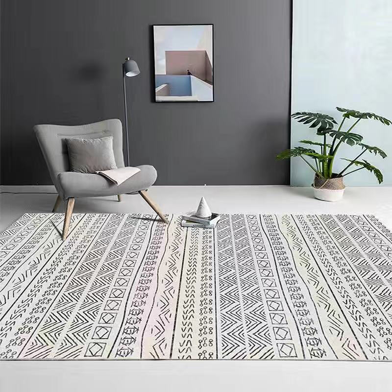 （桂宫）ins 风地毯客厅北欧现代简约沙发垫轻奢卧室地毯家用床边地毯 10-号 50*80