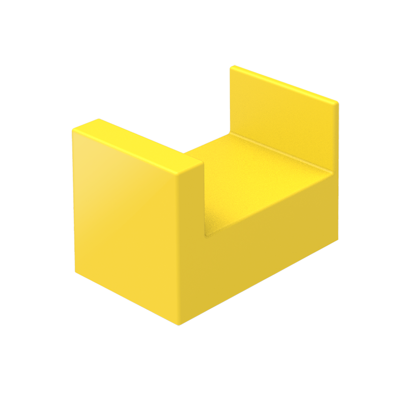 创意免打孔手办盲盒手办置物架收纳盒墙上展示陈列架隔板放相框 柠黄方形架